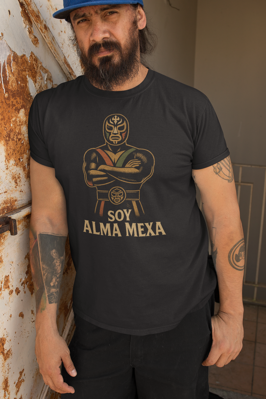 💪Camiseta de algodón unisex| Luchador El Mexa