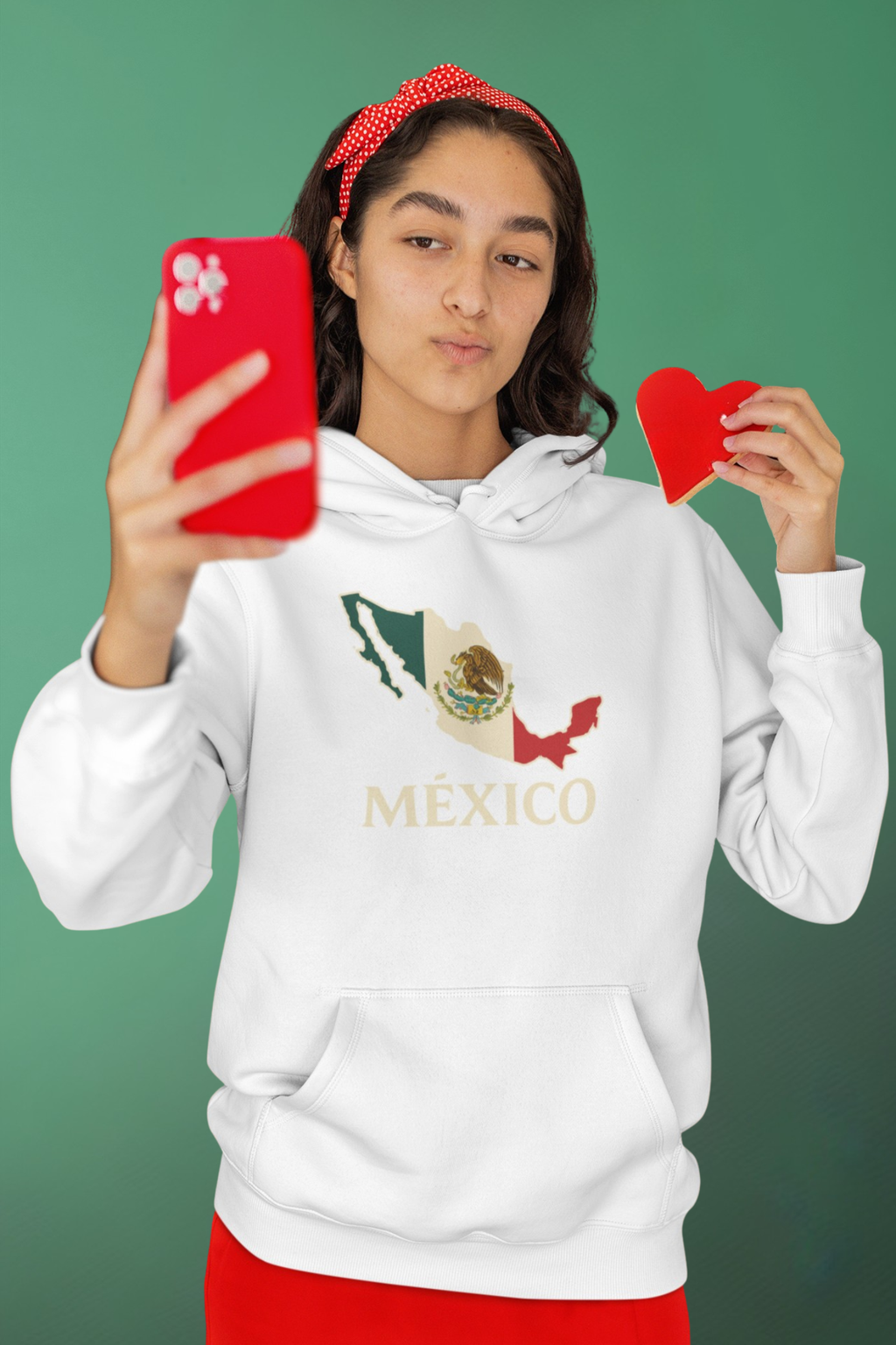 Sudadera con gorro “MAPA DE MÉXICO” – Unisex