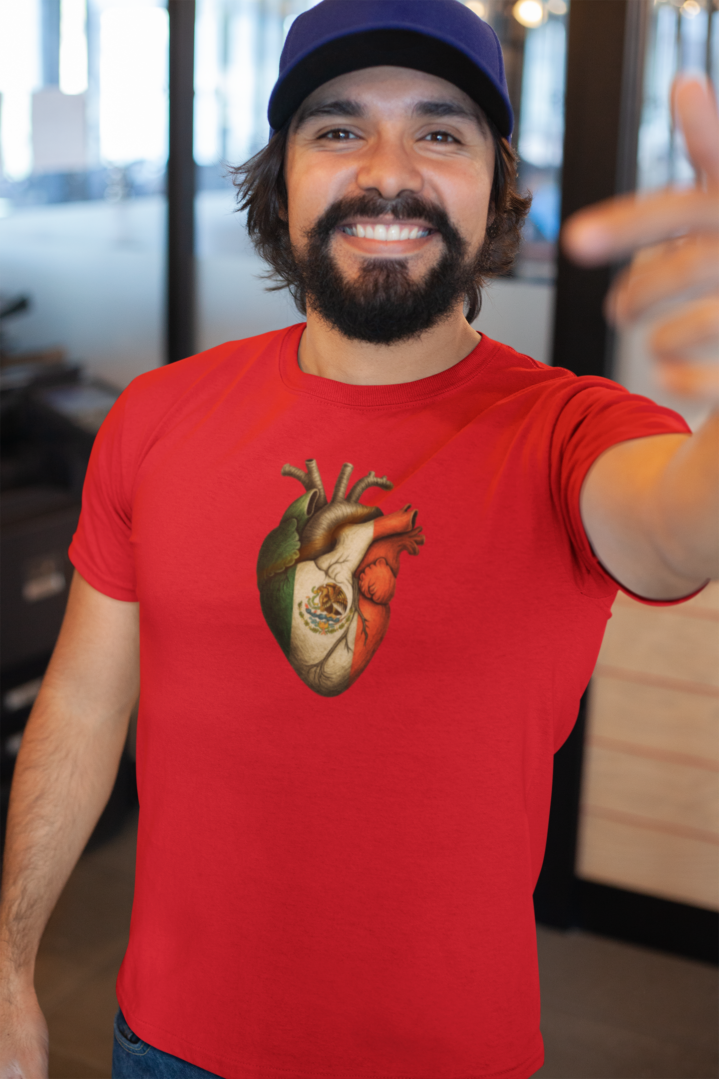 Camiseta de algodón unisex. Corazón Mexa